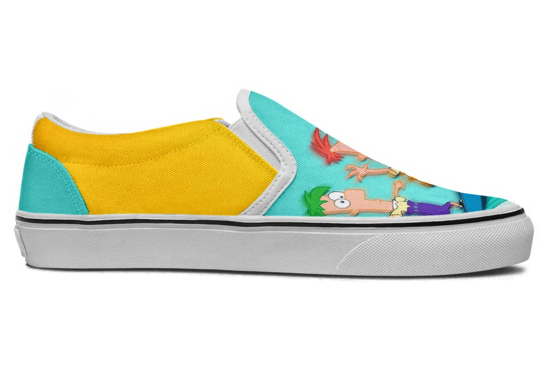 Kicks Phineas And Ferb Slip Ons 11 Kicks Phineas And Ferb Slip Ons