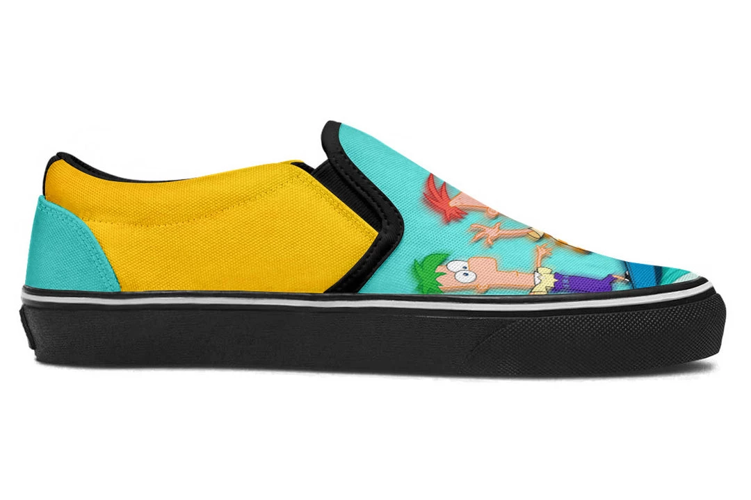 Kicks Phineas And Ferb Slip Ons 12 Kicks Phineas And Ferb Slip Ons