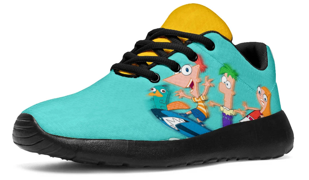 Kicks Phineas And Ferb Sports Shoes Runners 10 Kicks Phineas And Ferb Sports Shoes Runners