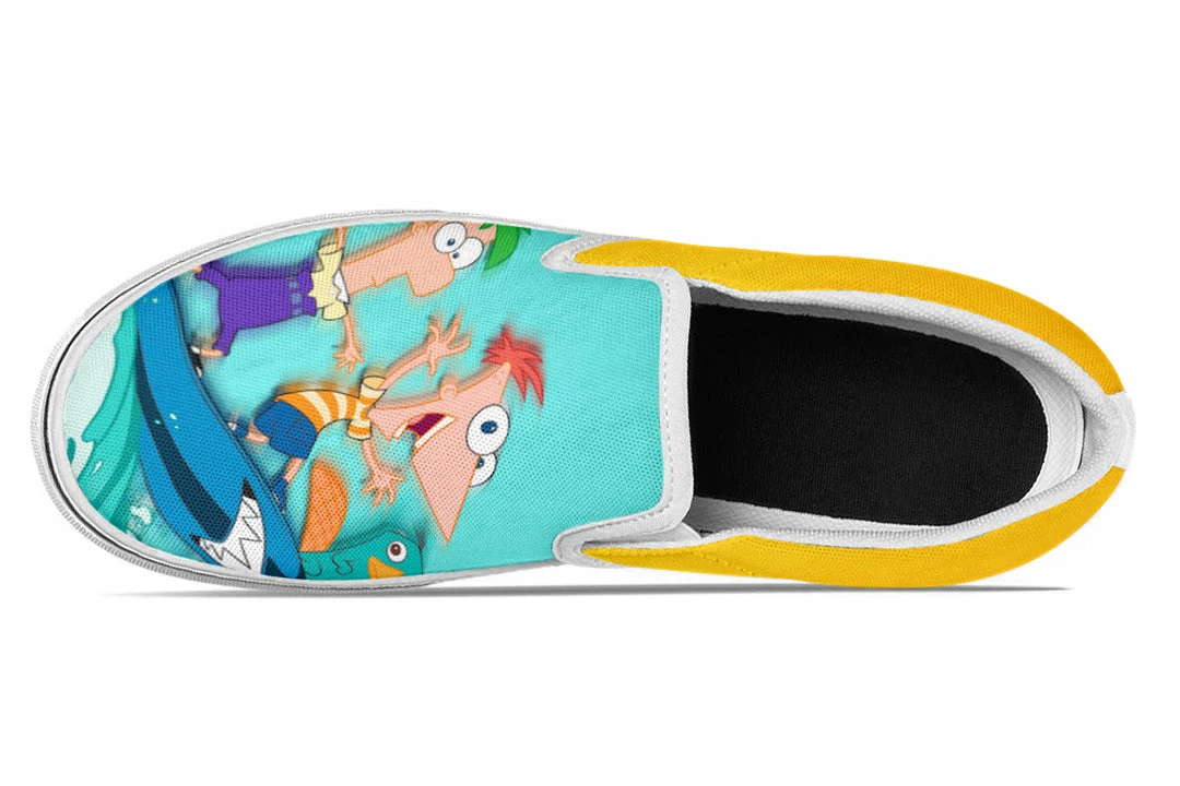 Kicks Phineas And Ferb Slip Ons 3 Kicks Phineas And Ferb Slip Ons
