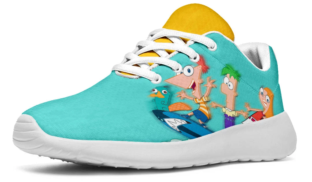 Kicks Phineas And Ferb Sports Shoes Runners 9 Kicks Phineas And Ferb Sports Shoes Runners