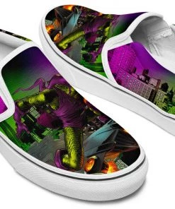 Kicks Green Goblin Slip Ons