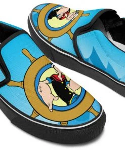 Kicks Popeye The Sailorman Slip Ons