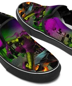 Kicks Green Goblin Slip Ons