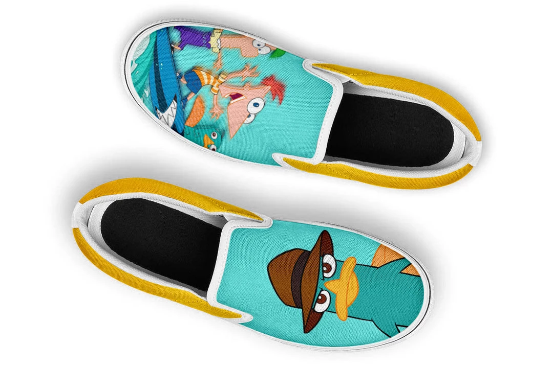 Kicks Phineas And Ferb Slip Ons 5 Kicks Phineas And Ferb Slip Ons