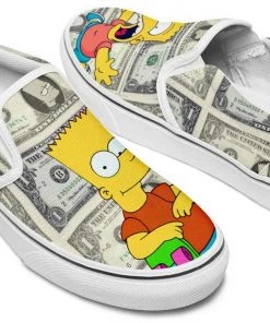 Kicks Bart Simpson Slip Ons