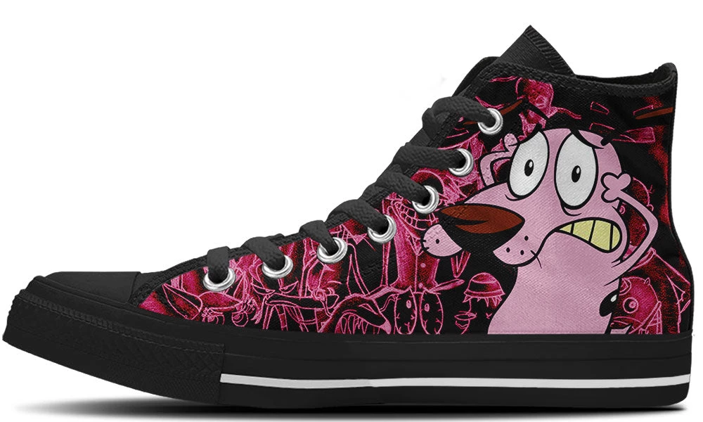 Kiks Courage The Cowardly Dog High Tops 5 Kiks Courage The Cowardly Dog High Tops