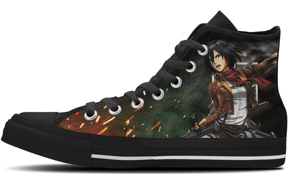 Kiks Mikasa Ackerman High Tops 5 Kiks Mikasa Ackerman High Tops