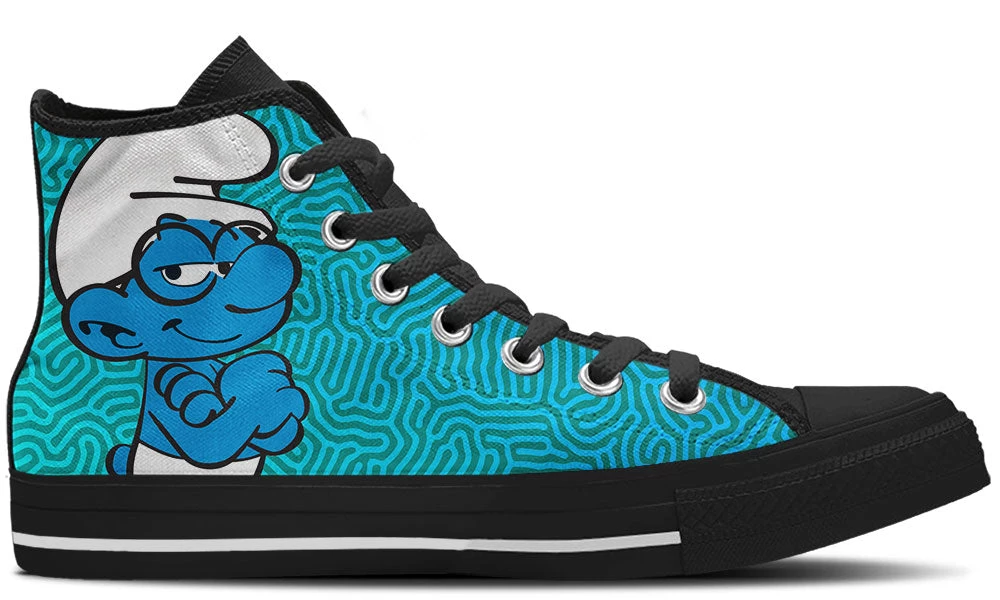 Kiks Brainy Smurf High Tops 6 Kiks Brainy Smurf High Tops