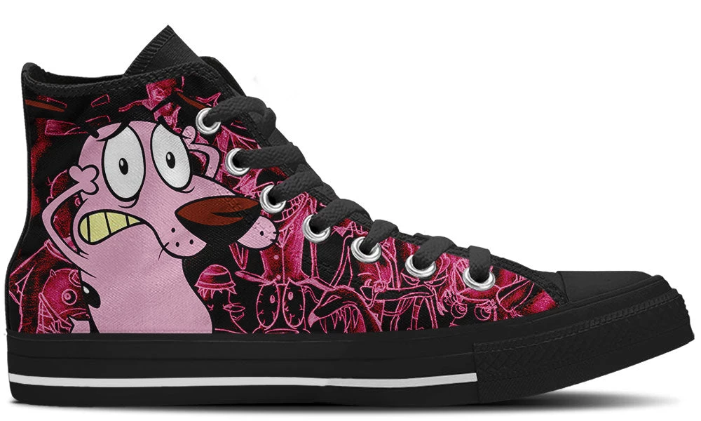Kiks Courage The Cowardly Dog High Tops 3 Kiks Courage The Cowardly Dog High Tops