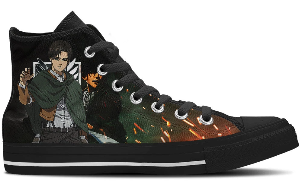 Kiks Levi Ackerman High Tops 3 Kiks Levi Ackerman High Tops