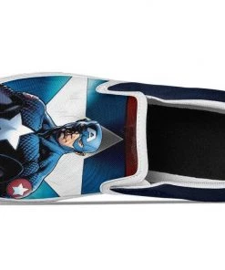 Kicks Captain America Slip Ons