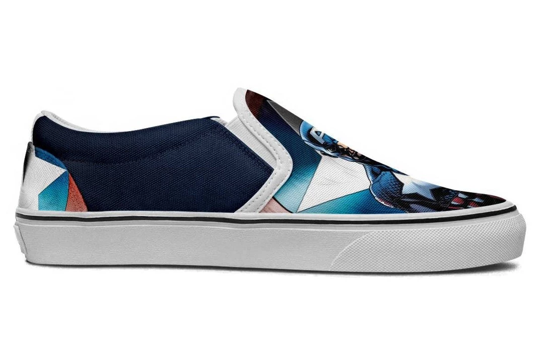 Kicks Captain America Slip Ons 11 Kicks Captain America Slip Ons