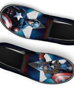 Kicks Captain America Slip Ons 17 Kicks Captain America Slip Ons