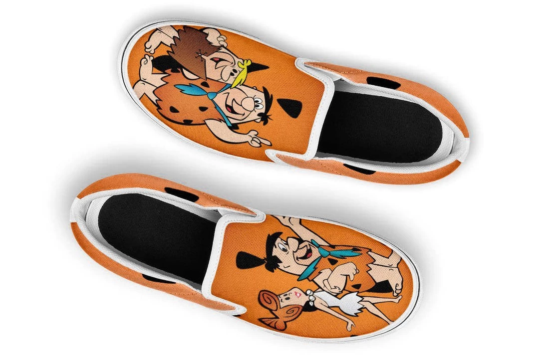 Kicks Flintstones Slip Ons 6 Kicks Flintstones Slip Ons