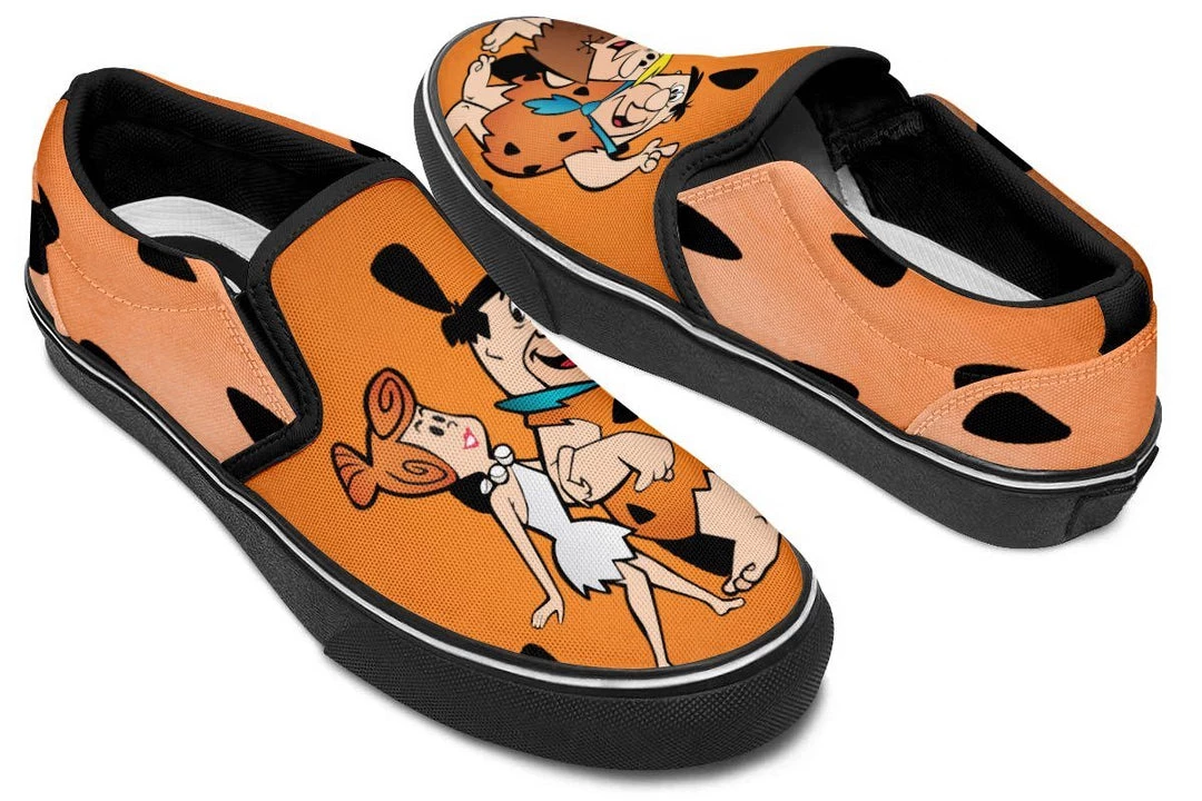 Kicks Flintstones Slip Ons 8 Kicks Flintstones Slip Ons