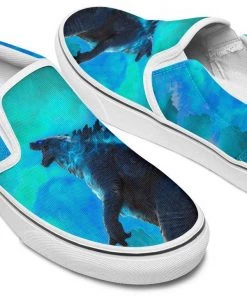 Kicks Godzilla Slip Ons