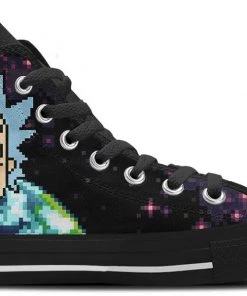 Kiks Pixel Rick And Morty High Tops