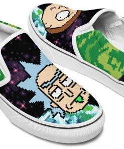 Kicks Pixel Rick And Morty Slip Ons