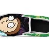 Kicks Pixel Rick And Morty Slip Ons