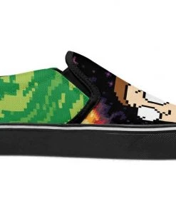 Kicks Pixel Rick And Morty Slip Ons