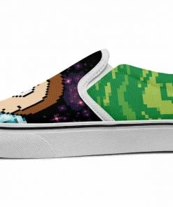 Kicks Pixel Rick And Morty Slip Ons