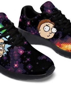 Kicks Pixel Rick And Morty Sports Shoes