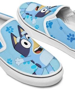 Kicks Bluey Slip Ons