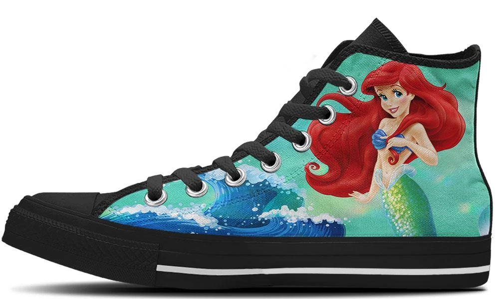 Kicks The Little Mermaid High Tops 4 Kicks The Little Mermaid High Tops