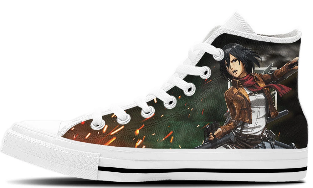 Kiks Mikasa Ackerman High Tops 4 Kiks Mikasa Ackerman High Tops