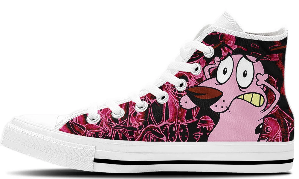 Kiks Courage The Cowardly Dog High Tops 4 Kiks Courage The Cowardly Dog High Tops