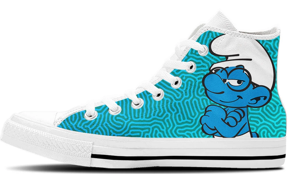 Kiks Brainy Smurf High Tops 5 Kiks Brainy Smurf High Tops