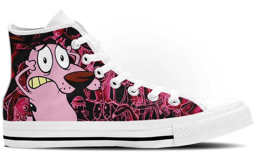 Kiks Courage The Cowardly Dog High Tops 6 Kiks Courage The Cowardly Dog High Tops