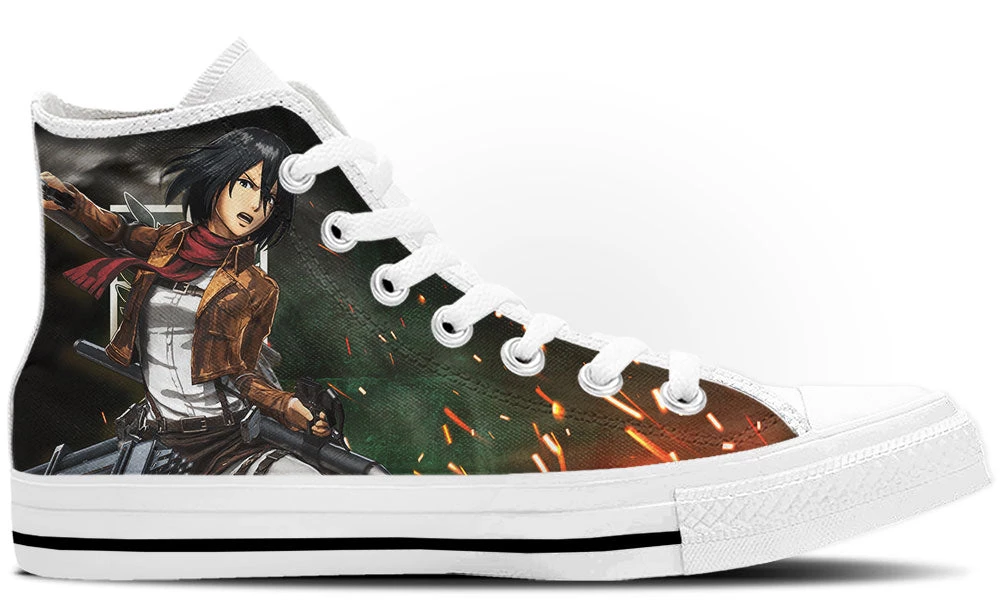 Kiks Mikasa Ackerman High Tops 6 Kiks Mikasa Ackerman High Tops